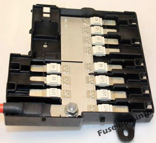 Fuses on the battery: BMW X5 (2014, 2015, 2016, 2017, 2018, 2019-..)