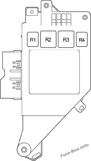 Instrument panel fuse box diagram (Right): Toyota Land Cruiser (2004, 2005, 2006, 2007)