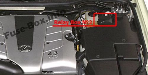 Engine Compartment Relay Box #2: Lexus LS 430 (2000-2006)