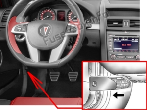 Fuse Box Diagram Pontiac G8 (2008-2009)