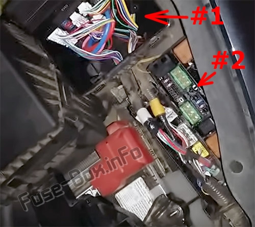 Fuse boxes in the engine compartment: Nissan Altima (2013-2018)