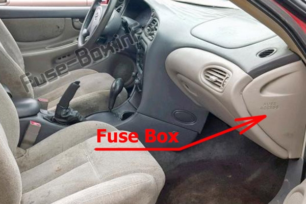The location of the fuses in the passenger compartment (#2): Oldsmobile Alero (1999-2004)